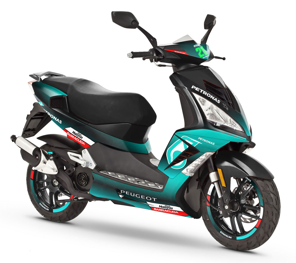 Kit pegatinas Peugeot Speedfight 3 - 2009-2015 Petronas | pegatinas para moto | personalización 50cc | armysctv