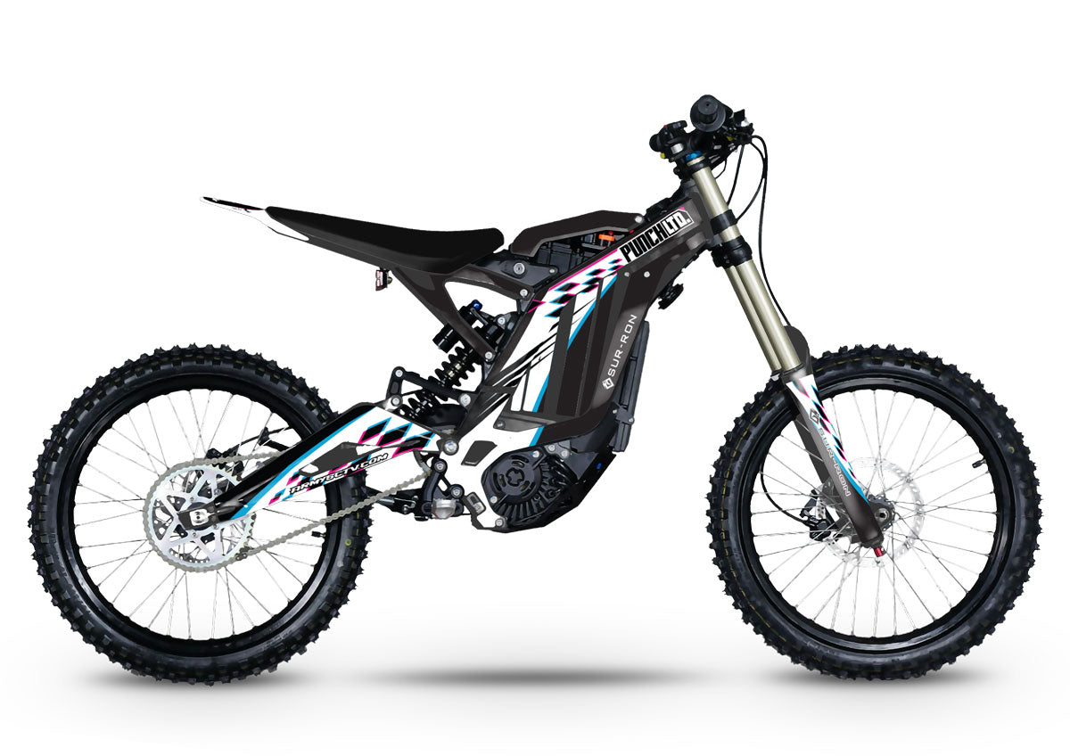 Kit déco Sur-Ron Light-Bee Punch | autocollants moto | personnalisation 50cc | armysctv