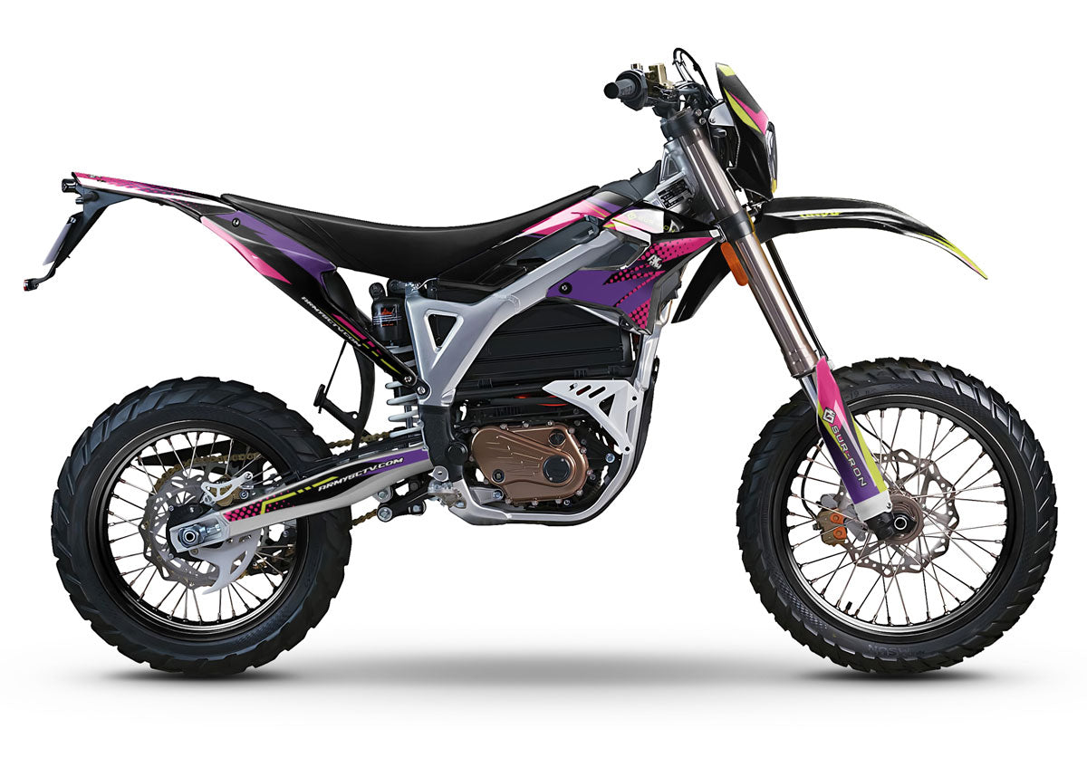 Kit déco Sur-Ron Storm Bee Neon | autocollants moto | personnalisation 50cc | armysctv