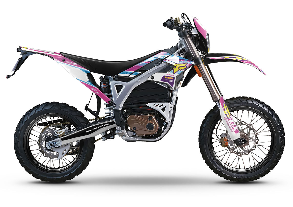 Kit déco Sur-Ron Storm Bee Pink Fox | autocollants moto | personnalisation 50cc | armysctv