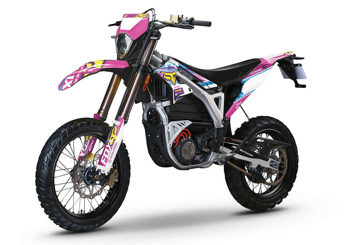 Graphics kit Sur-Ron Storm Bee Pink Fox | motorcycle stickers | customization 50cc | armysctv