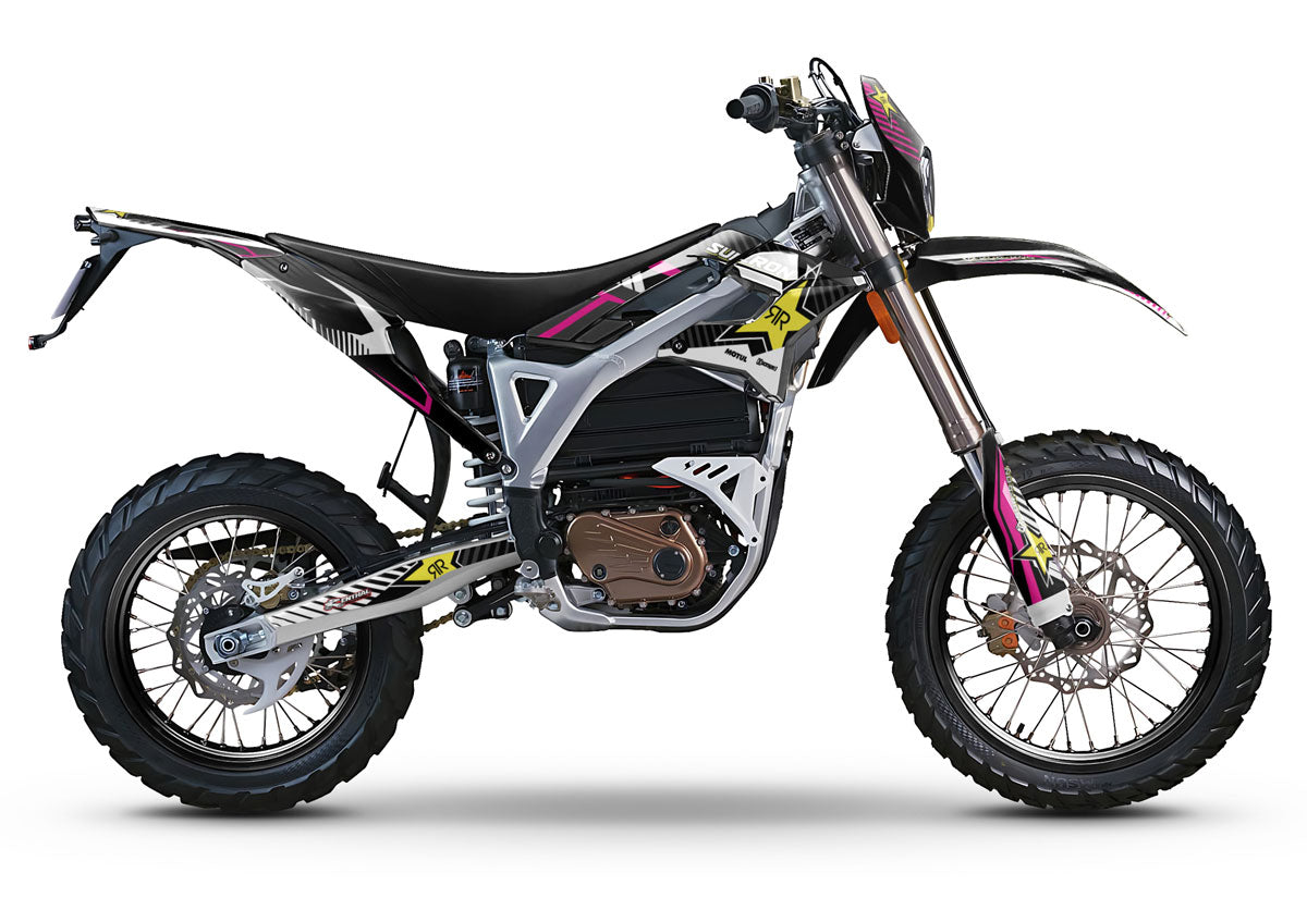 Kit déco Sur-Ron Storm Bee Rockstar | autocollants moto | personnalisation 50cc | armysctv