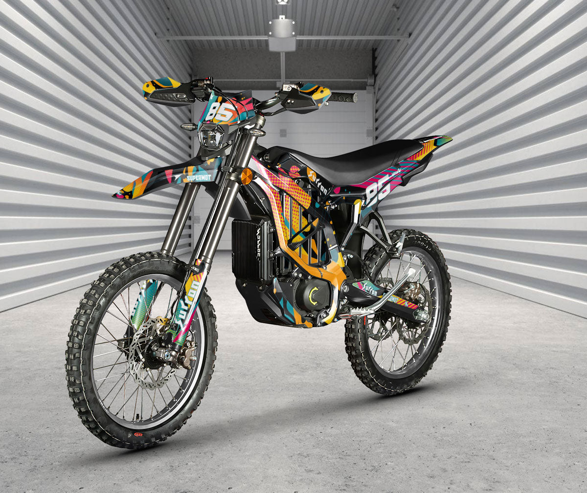 Kit déco Surron Ultra Bee Shape | autocollants moto | personnalisation 50cc | armysctv