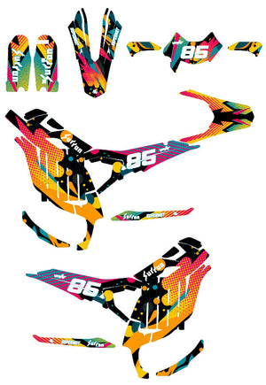 Graphics kit Surron Ultra Bee Shape | motorcycle stickers | 50cc customization | armysctv