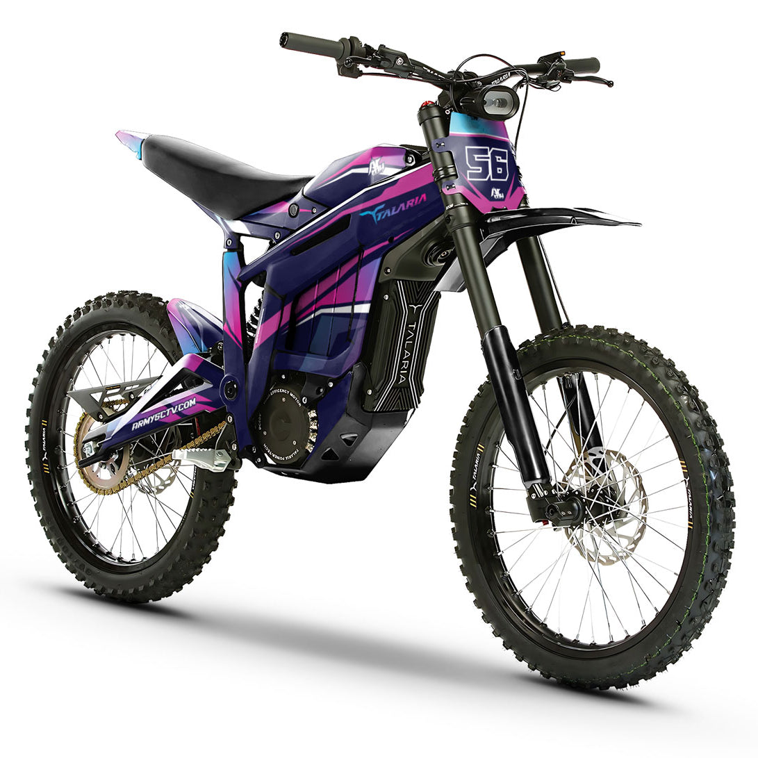 Kit déco Talaria Sting MX3 & R-MX4 Crazy Pink | autocollants moto | personnalisation 50cc | armysctv
