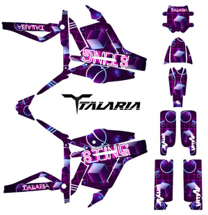 Kit déco Talaria Sting MX3 & R-MX4 Cubes | autocollants moto | personnalisation 50cc | armysctv