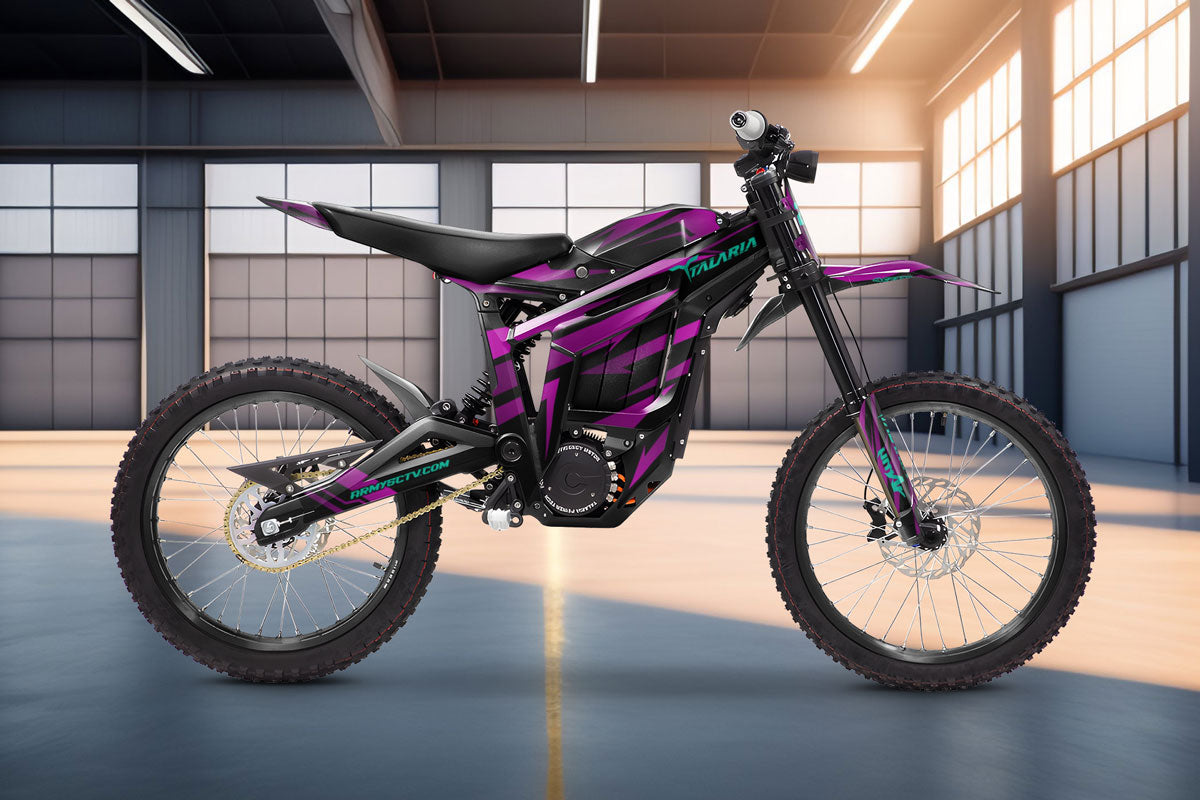 Deko-sett Talaria Sting MX3 & R-MX4 Purple Rain | motorsykkelklistremerker | tilpasning 50cc | armysctv