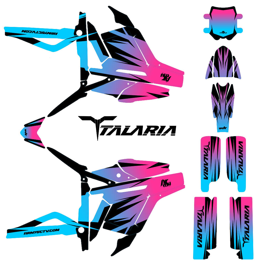 Kit déco Talaria Sting MX3 & R-MX4 X-Fast | autocollants moto | personnalisation 50cc | armysctv