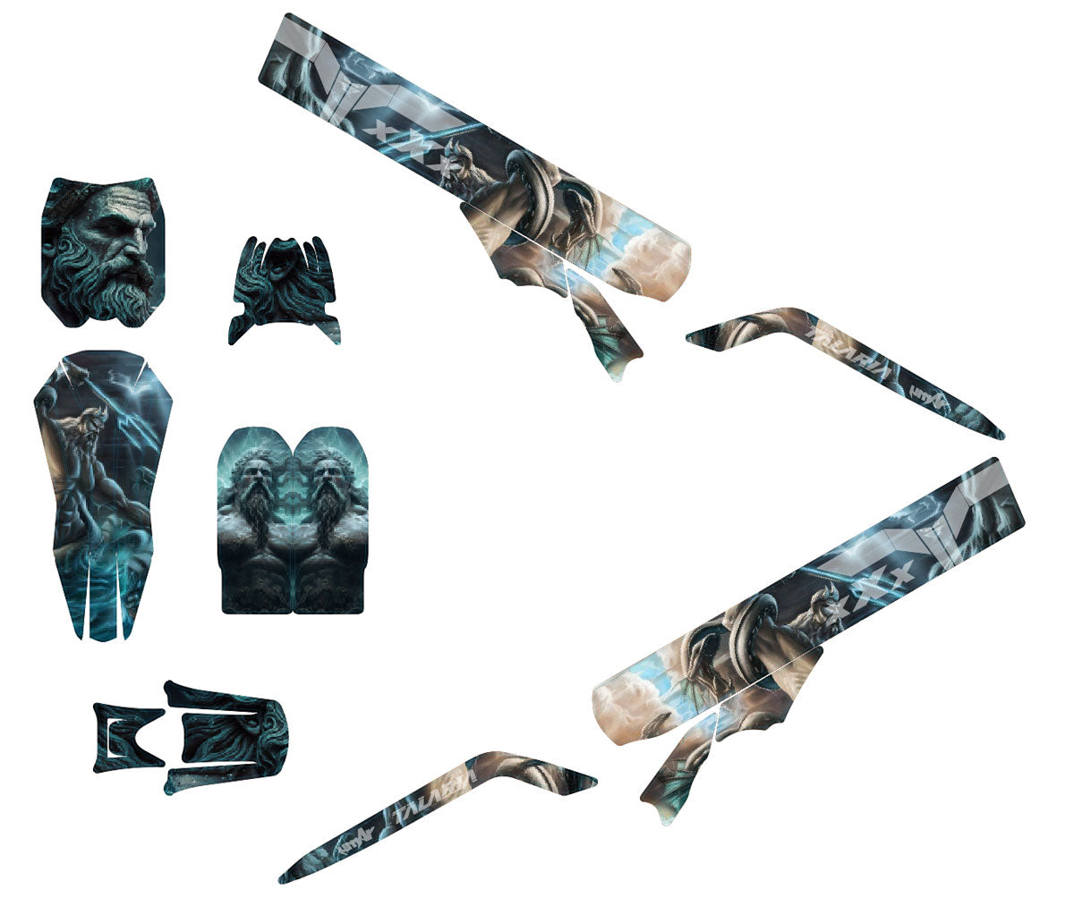 Dekor kit Talaria X3 Hazea | Motorradaufkleber | Personalisierung 50cc | armysctv