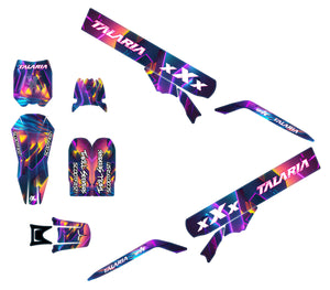 Dekor kit Talaria X3 Lava Neon | Motorradaufkleber | Personalisierung 50cc | armysctv