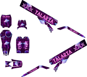 Dekor kit Talaria X3 Lila rec | Motorradaufkleber | Personalisierung 50cc | armysctv