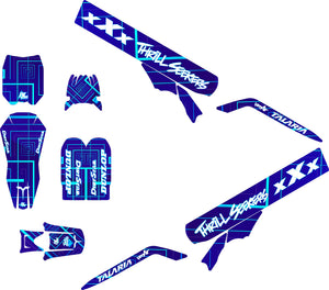 Kit pegatinas Talaria X3 Rec azul | pegatinas para moto | personalización 50cc | armysctv