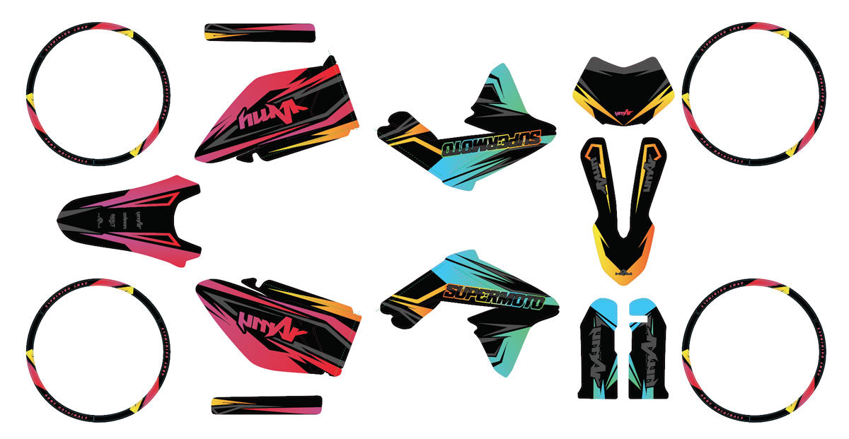 50cc Graphics kit Valenti Racing Eclipse