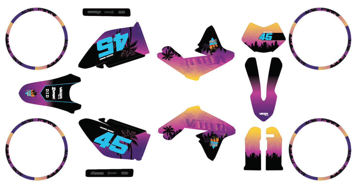 50cc Graphics kit Valenti Racing Miami