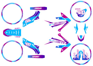 Kit pegatinas Vent Derapage 2019-2020 Artisse | pegatinas para moto | personalización 50cc | armysctv