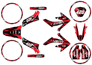 Kit pegatinas Vent Derapage 2019-2020 Octavo | pegatinas para moto | personalización 50cc | armysctv