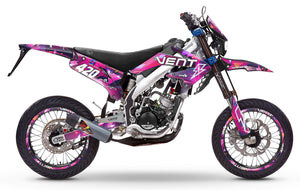 Graphics kit Vent Derapage 2019-2020 Lightning | motorcycle stickers | 50cc customization | armysctv