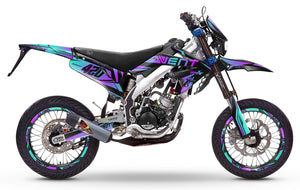 Graphics kit Vent Derapage 2019-2020 MX Sky | motorcycle stickers | 50cc customization | armysctv