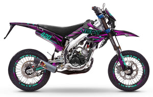 Dekor kit Vent Derapage 2019-2020 Purple Rain | Motorradaufkleber | Personalisierung 50cc | armysctv