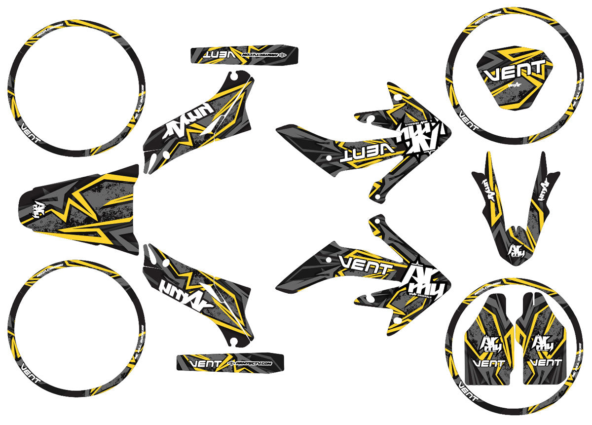 Kit déco Vent Derapage 2019-2020 Army Redrum | autocollants moto | personnalisation 50cc | armysctv