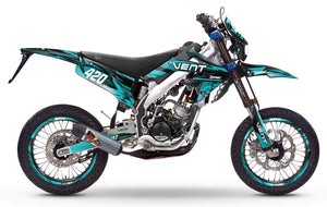 Dekor kit Vent Derapage 2019-2020 Army Flamer | Motorradaufkleber | Personalisierung 50cc | armysctv