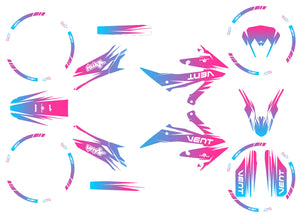 Graphics kit Vent Derapage 2019-2020 X-Fast | motorcycle stickers | 50cc customization | armysctv