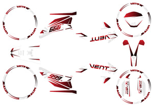 50cc Graphics kit Vent Derapage 2021-2022 Bold | motorcycle stickers | 50cc customization | armysctv
