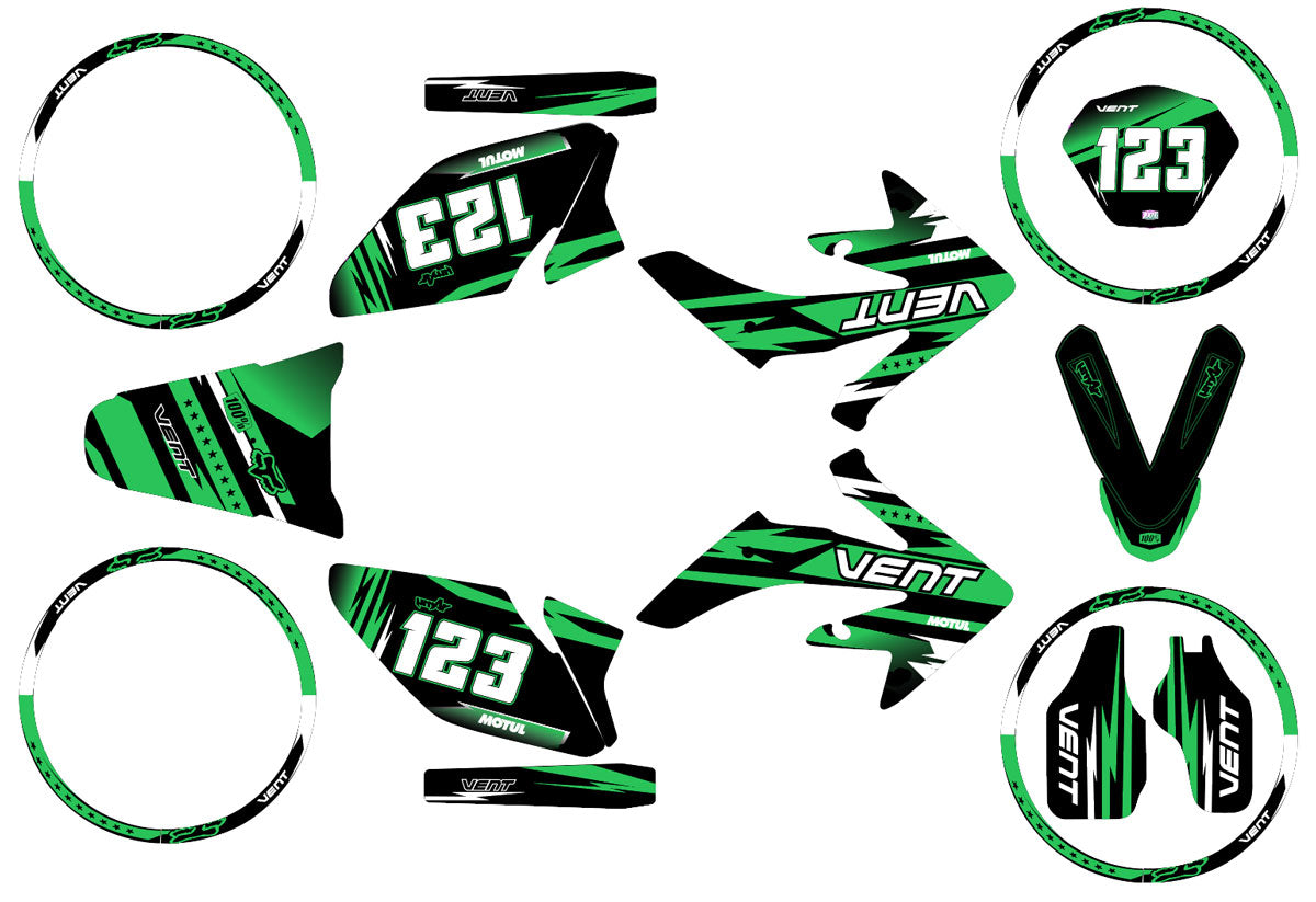 Kit déco 50cc Vent Derapage 2021-2022 Army Dream | autocollants moto | personnalisation 50cc | armysctv