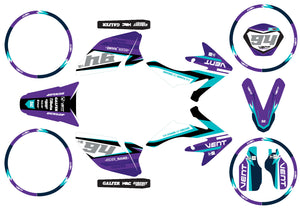 50cc Graphics kit Vent Derapage 2021-2022 Army Imperator | motorcycle stickers | 50cc customization | armysctv