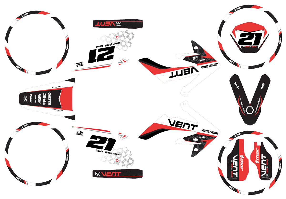 Kit déco 50cc Vent Derapage 2021-2022 Army Proxima | autocollants moto | personnalisation 50cc | armysctv