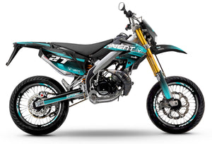 50cc Graphics kit Vent Derapage 2021-2022 Army Seventh | motorcycle stickers | 50cc customization | armysctv