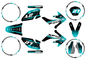 50cc Graphics kit Vent Derapage 2021-2022 Army Seventh | motorcycle stickers | 50cc customization | armysctv