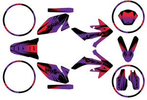 50cc Graphics kit Vent Derapage 2021-2022 X-Fast | motorcycle stickers | 50cc customization | armysctv