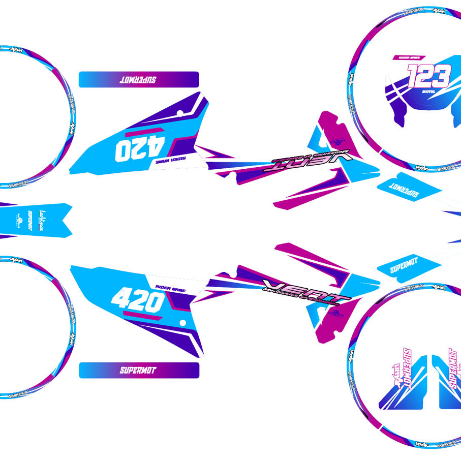 Graphics kit Vent Baja 50cc 2023-2024 Artisse | motorcycle stickers | 50cc customization | armysctv