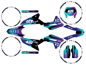 Dekor kit Vent Baja 50cc 2023-2024 Blast | Motorradaufkleber | Personalisierung 50cc | armysctv