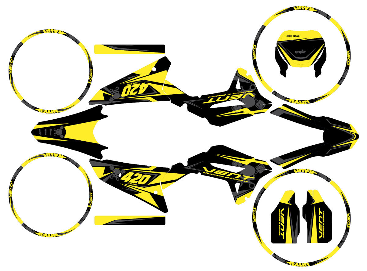 Kit déco Vent Baja 50cc 2023-2024 Cold | autocollants moto | personnalisation 50cc | armysctv