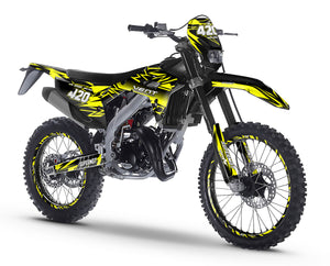Dekor kit Vent Baja 50cc 2023-2024 Achte | Motorradaufkleber | Personalisierung 50cc | armysctv
