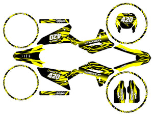 Dekor kit Vent Baja 50cc 2023-2024 Achte | Motorradaufkleber | Personalisierung 50cc | armysctv