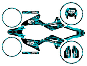 Dekor kit Vent Baja 50cc 2023-2024 Achte | Motorradaufkleber | Personalisierung 50cc | armysctv