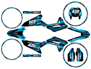 Dekor kit Vent Baja 50cc 2023-2024 Achte | Motorradaufkleber | Personalisierung 50cc | armysctv