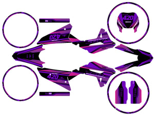 Kit pegatinas Vent Baja 50cc 2023-2024 Arte | pegatinas para moto | personalización 50cc | armysctv