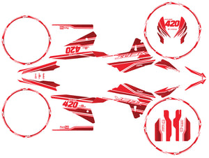 Kit pegatinas Vent Baja 50cc 2023-2024 Arte | pegatinas para moto | personalización 50cc | armysctv
