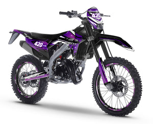 Dekor kit Vent Baja 50cc 2023-2024 Lilaks | Motorradaufkleber | Personalisierung 50cc | armysctv