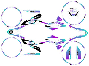 Kit pegatinas Vent Baja 50cc 2023-2024 Lys | pegatinas para moto | personalización 50cc | armysctv