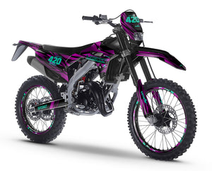 Dekor kit Vent Baja 50cc 2023-2024 Purple Rain | Motorradaufkleber | Personalisierung 50cc | armysctv