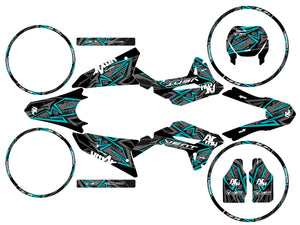 Dekor kit Vent Baja 50cc 2023-2024 Redrum | Motorradaufkleber | Personalisierung 50cc | armysctv