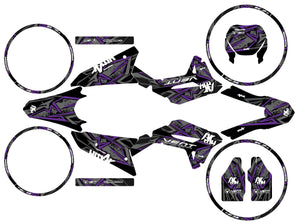 Dekor kit Vent Baja 50cc 2023-2024 Redrum | Motorradaufkleber | Personalisierung 50cc | armysctv