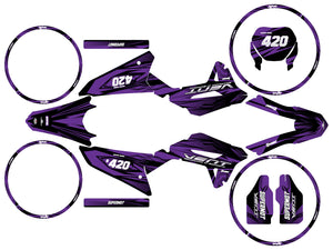 Dekor kit Vent Baja 50cc 2023-2024 Scrambler | Motorradaufkleber | Personalisierung 50cc | armysctv