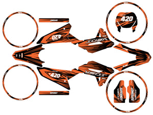 Dekor kit Vent Baja 50cc 2023-2024 Scrambler | Motorradaufkleber | Personalisierung 50cc | armysctv