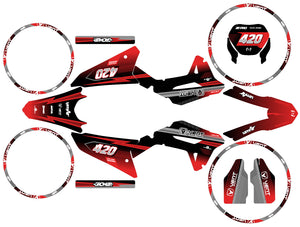Dekor kit Vent Baja 50cc 2023-2024 Siebte | Motorradaufkleber | Personalisierung 50cc | armysctv